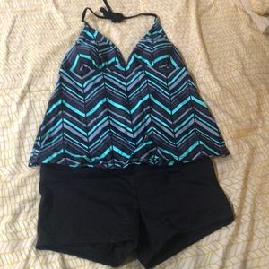 Mossimo Striped Tankini Set